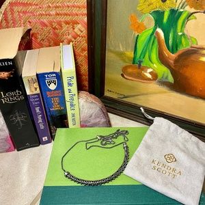 Kendra Scott Goldie Choker Necklace in Gunmetal Filigree